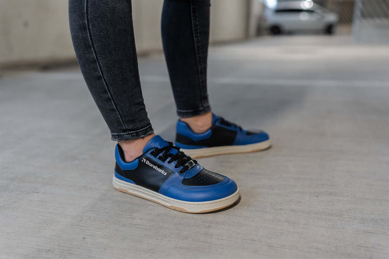 Load image into Gallery viewer, Barefoot Sneakers Barebarics Wave - Black & Blue