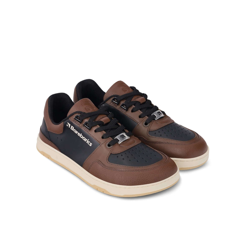 Load image into Gallery viewer, Barefoot Sneakers Barebarics Wave - Black & Dark Brown