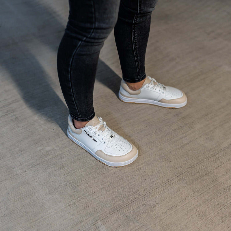 Load image into Gallery viewer, Barefoot Sneakers Barebarics Wave - White & Beige