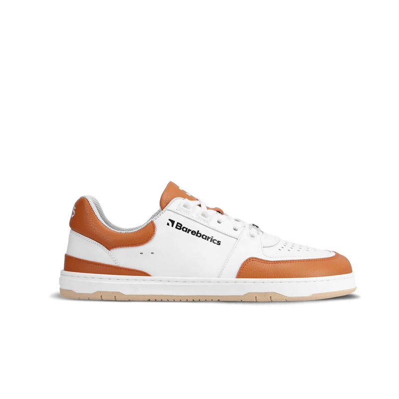 Load image into Gallery viewer, Eco-friendly Barefoot Sneakers Barebarics Wave - White & Orange