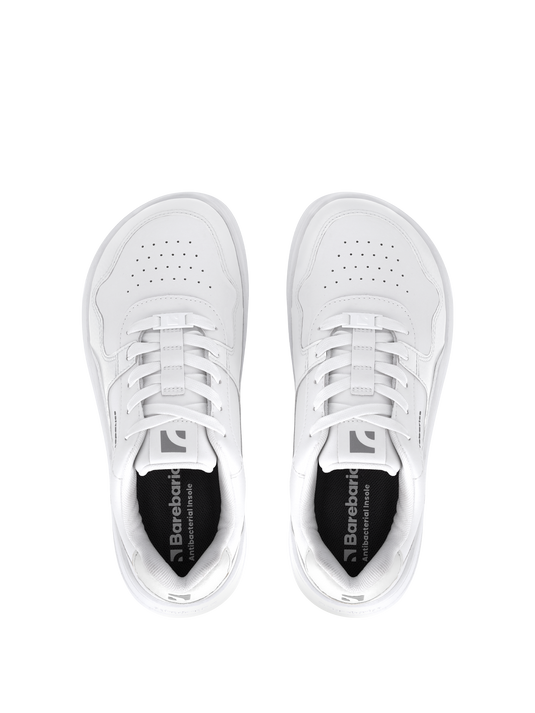 Barefoot Sneakers Barebarics Zing - All White - Leather