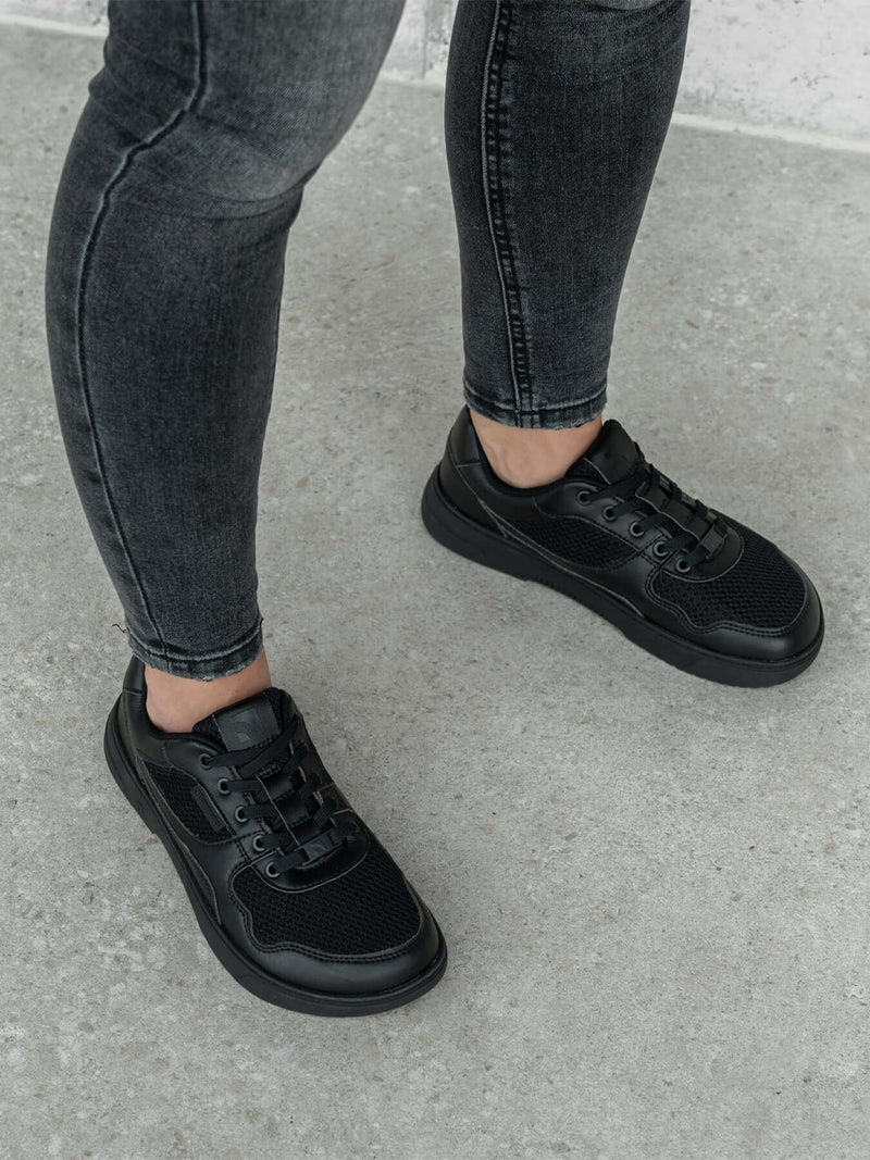 Load image into Gallery viewer, Barefoot Sneakers Barebarics Zing - Fresh - All Black