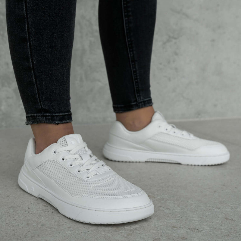 Load image into Gallery viewer, Barefoot Sneakers Barebarics Vaporo - All White