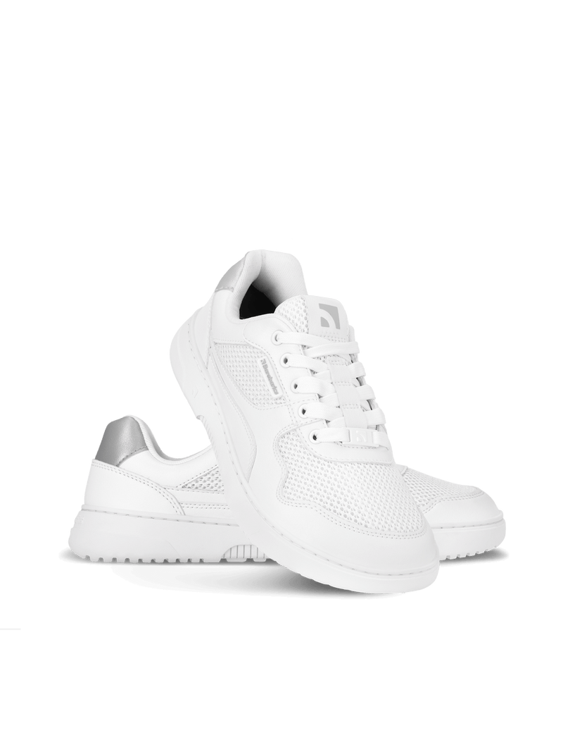 Load image into Gallery viewer, Barefoot Sneakers Barebarics Zing - Fresh - White & Silver
