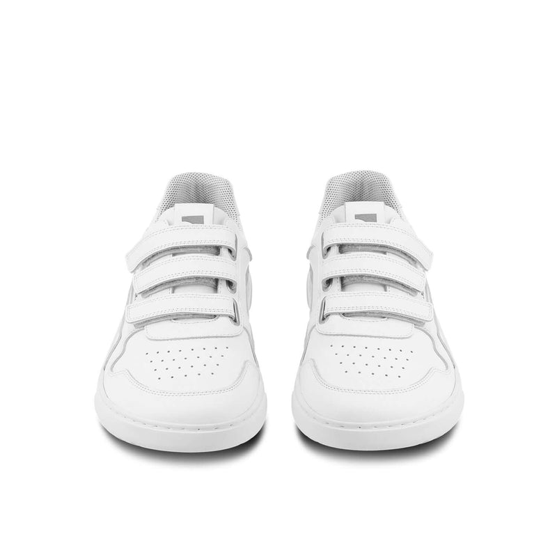 Load image into Gallery viewer, Eco-friendly Barefoot Sneakers Barebarics Zing Velcro - All White - Leather