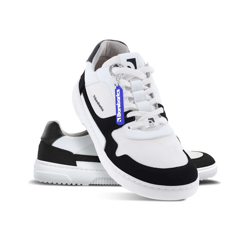 Load image into Gallery viewer, Eco-friendly Barefoot Sneakers Barebarics - Zing - White & Black