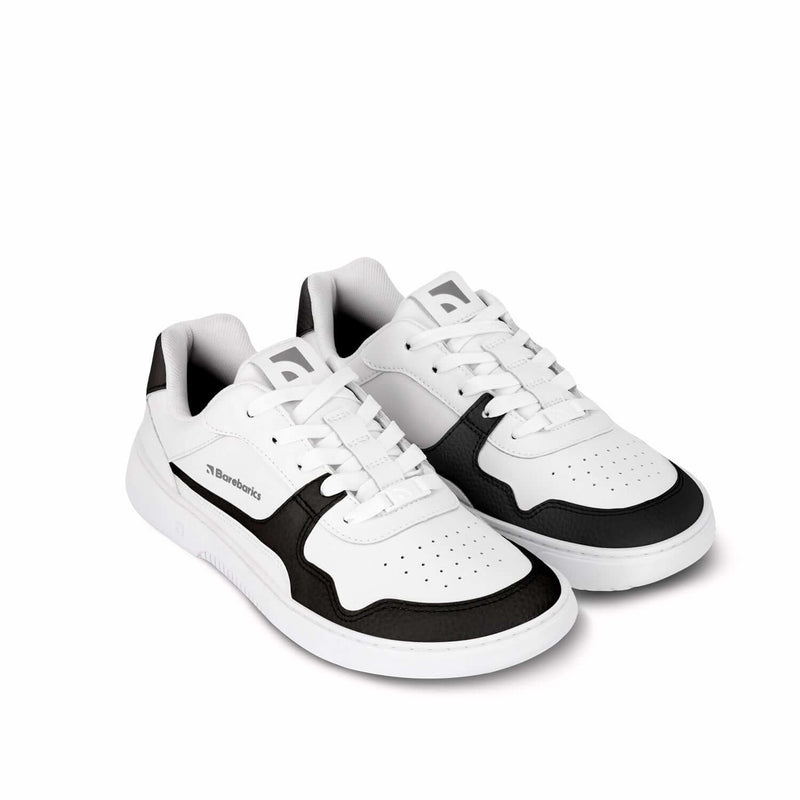 Load image into Gallery viewer, Barefoot Sneakers Barebarics Zing - White & Black - Leather