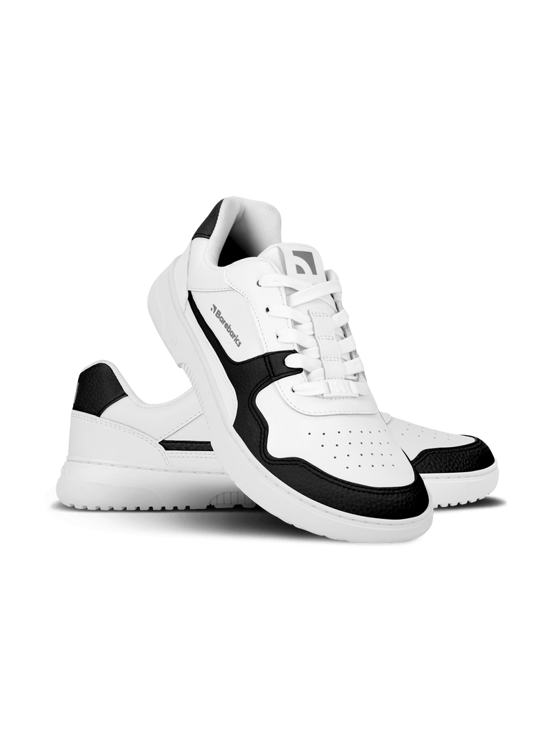Load image into Gallery viewer, Barefoot Sneakers Barebarics Zing - White & Black - Leather