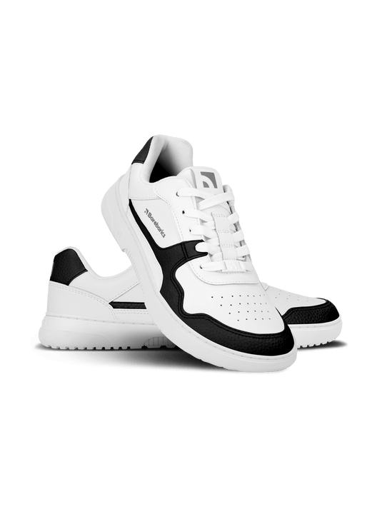 Barefoot Sneakers Barebarics Zing - White & Black - Leather