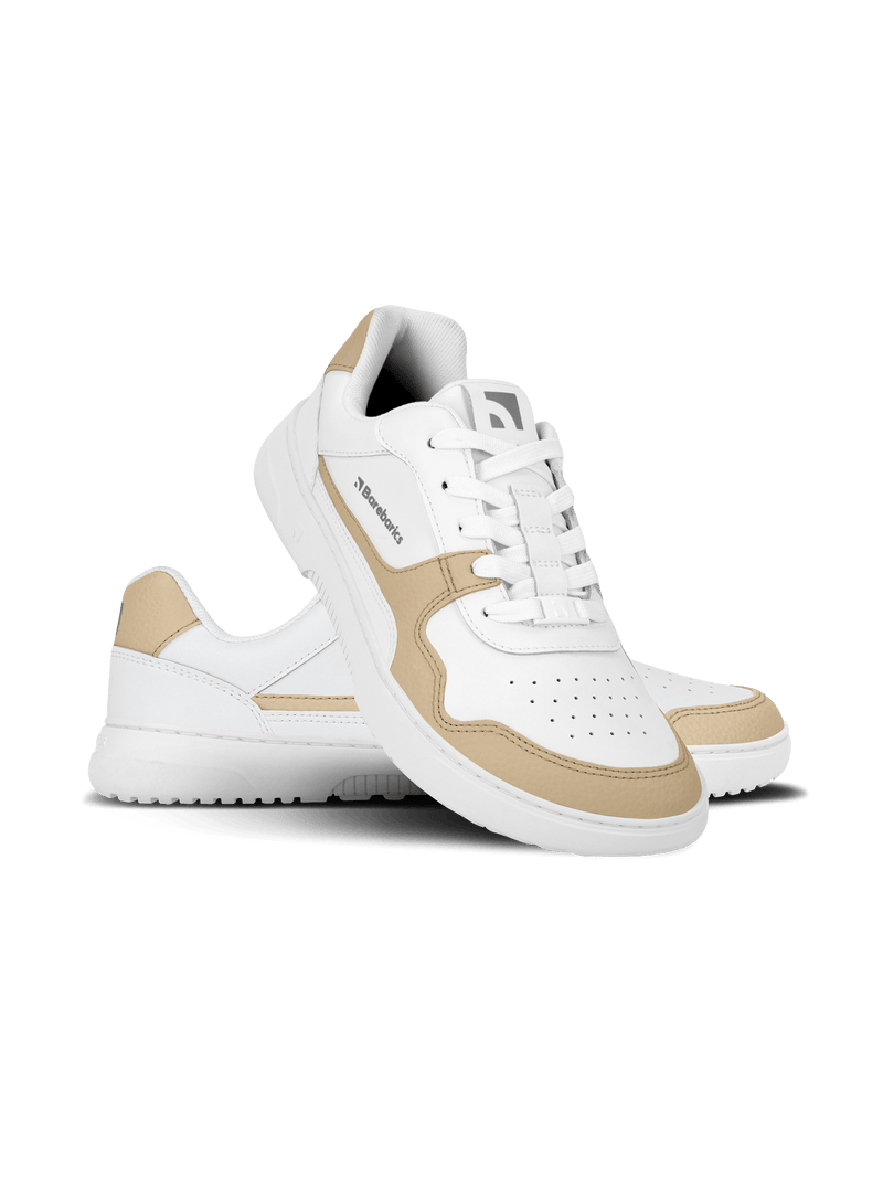 Load image into Gallery viewer, Barefoot Sneakers Barebarics Zing - White & Cream - Leather