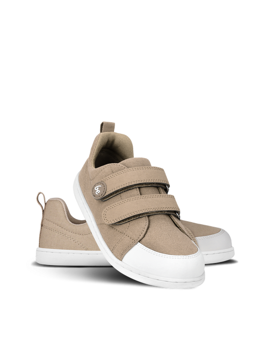 Kids barefoot sneakers Be Lenka Canvi Preschool - Light Brown