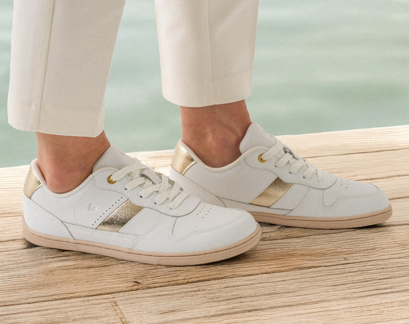 Load image into Gallery viewer, Barefoot Sneakers Be Lenka Cellestia - White & Gold