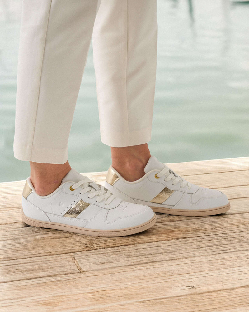 Load image into Gallery viewer, Be Lenka Cellestia Barefoot Sneakers – White Gold