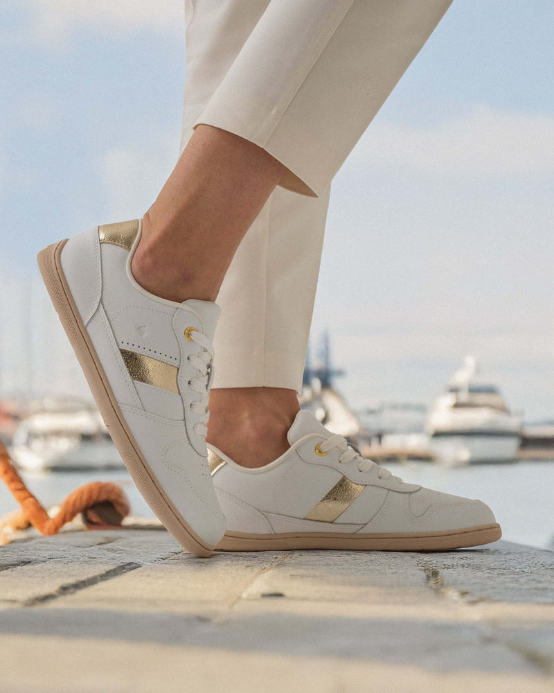 Load image into Gallery viewer, Be Lenka Cellestia Barefoot Sneakers – White Gold