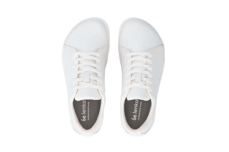 Load image into Gallery viewer, Be Lenka Core barefoot sneakers in all white, showcasing modern design and minimalistic style.