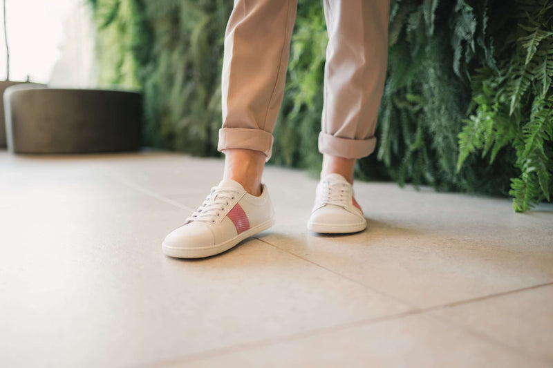 Load image into Gallery viewer, Eco-friendly Barefoot Sneakers Be Lenka Elite - White & Pink