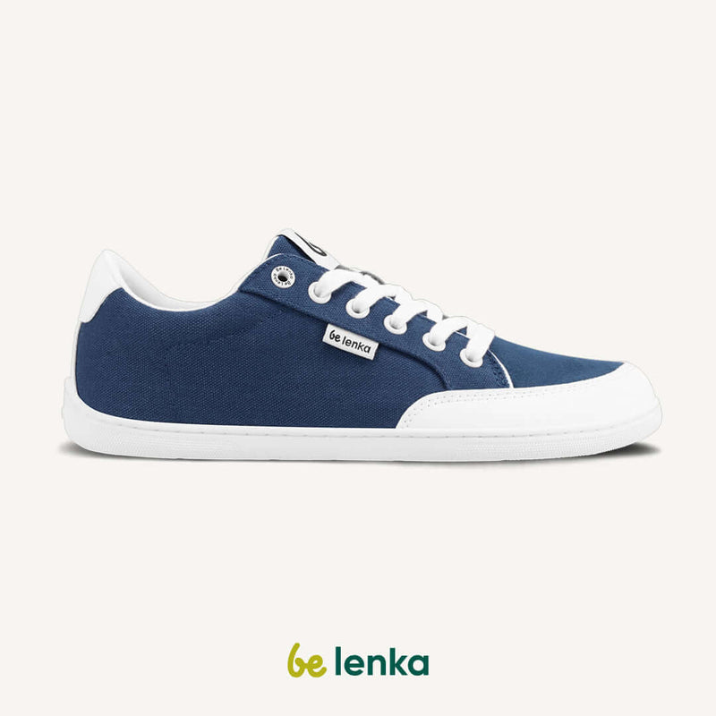 Load image into Gallery viewer, Eco-friendly Barefoot Sneakers Be Lenka Rebound - Dark Blue & White