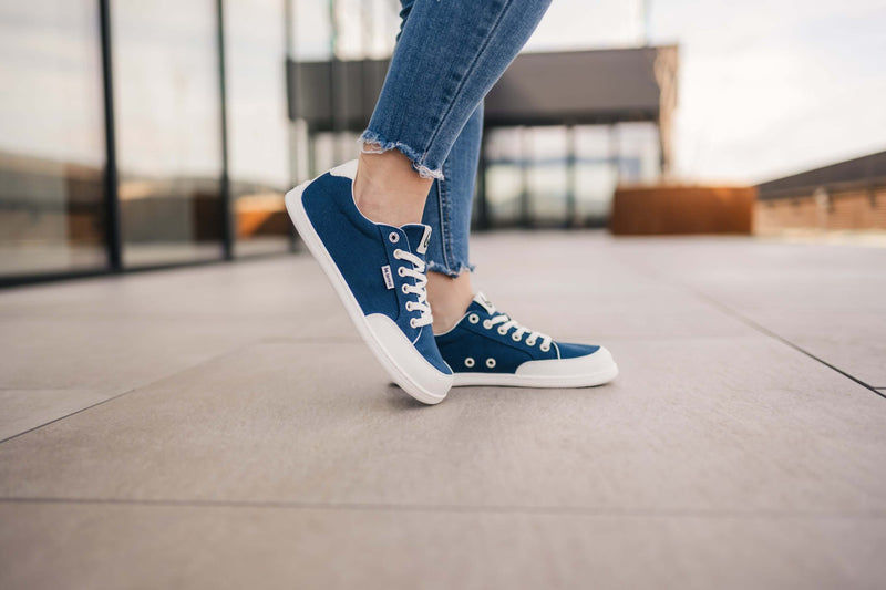 Load image into Gallery viewer, Eco-friendly Barefoot Sneakers Be Lenka Rebound - Dark Blue & White