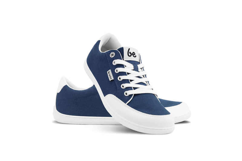 Load image into Gallery viewer, Eco-friendly Barefoot Sneakers Be Lenka Rebound - Dark Blue & White