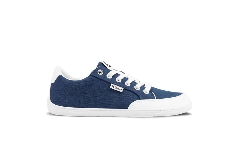 Load image into Gallery viewer, Eco-friendly Barefoot Sneakers Be Lenka Rebound - Dark Blue & White