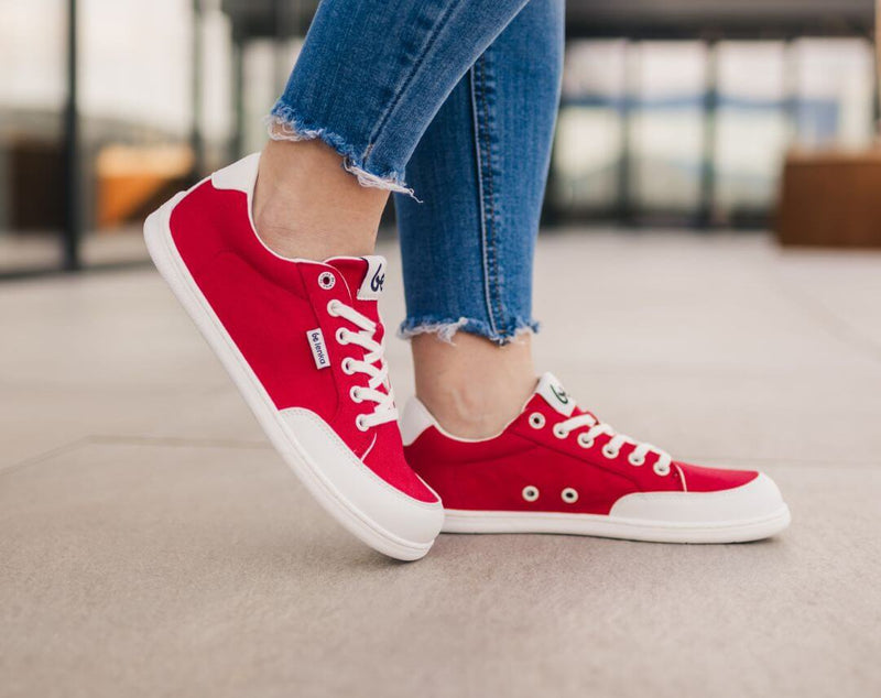 Load image into Gallery viewer, Eco-friendly Barefoot Sneakers Be Lenka Rebound - Red & White