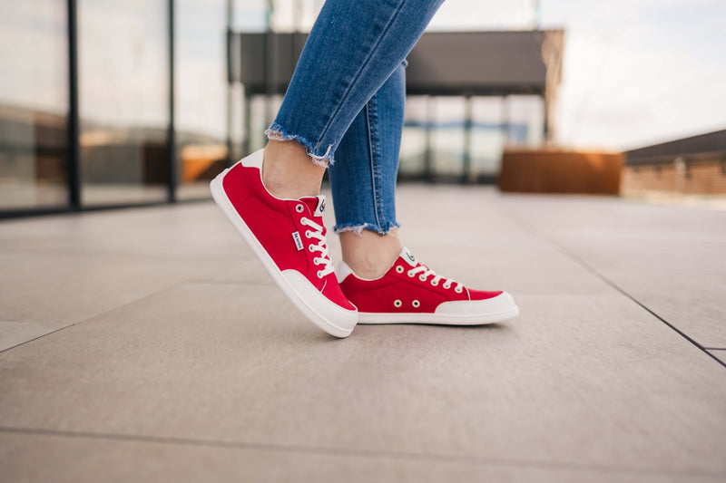 Load image into Gallery viewer, Eco-friendly Barefoot Sneakers Be Lenka Rebound - Red & White