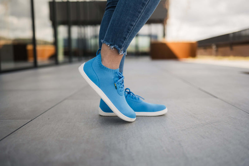 Load image into Gallery viewer, Eco-friendly Barefoot Sneakers Be Lenka Stride - Blue & White