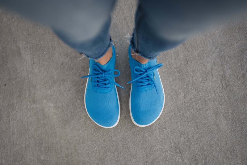 Load image into Gallery viewer, Eco-friendly Barefoot Sneakers Be Lenka Stride - Blue & White