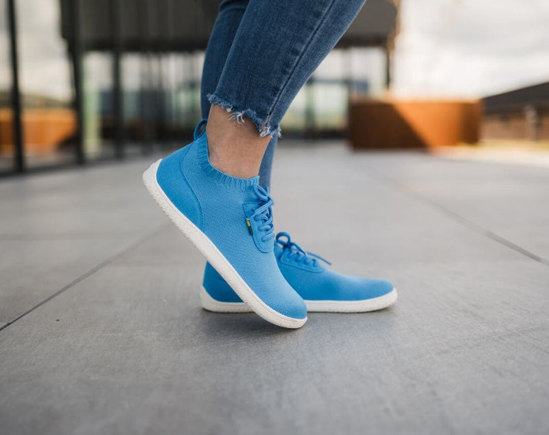 Load image into Gallery viewer, Eco-friendly Barefoot Sneakers Be Lenka Stride - Blue & White