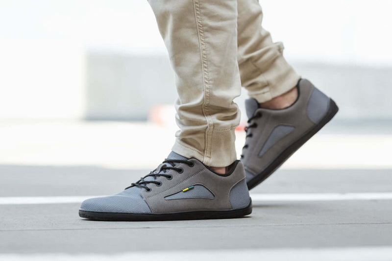 Load image into Gallery viewer, Eco-friendly Barefoot Sneakers - Be Lenka Whiz - Grey