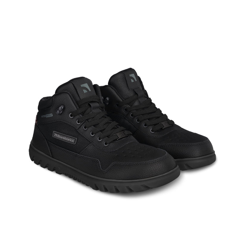 Load image into Gallery viewer, Barebarics UrbanEdge All Black – Waterproof Winter Barefoot Boots