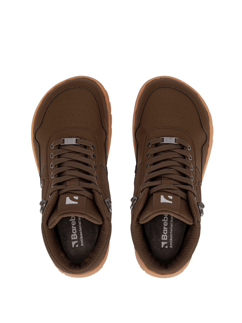 Load image into Gallery viewer, Barebarics UrbanEdge Dark Brown – Waterproof Winter Barefoot Boots
