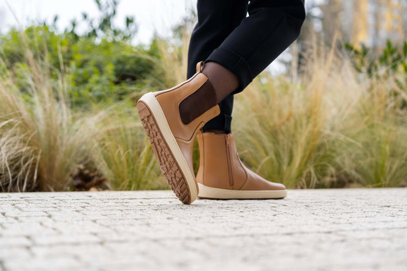 Load image into Gallery viewer, Be Lenka Allure Barefoot Boots - Light Cognac Women's