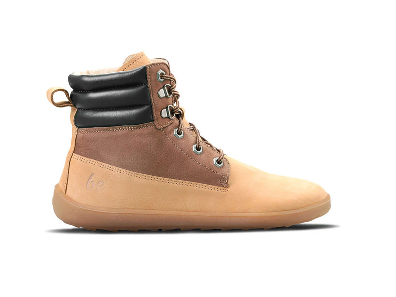 Load image into Gallery viewer, Eco-friendly Barefoot Boots Be Lenka Nevada Neo - Sand & Dark Brown