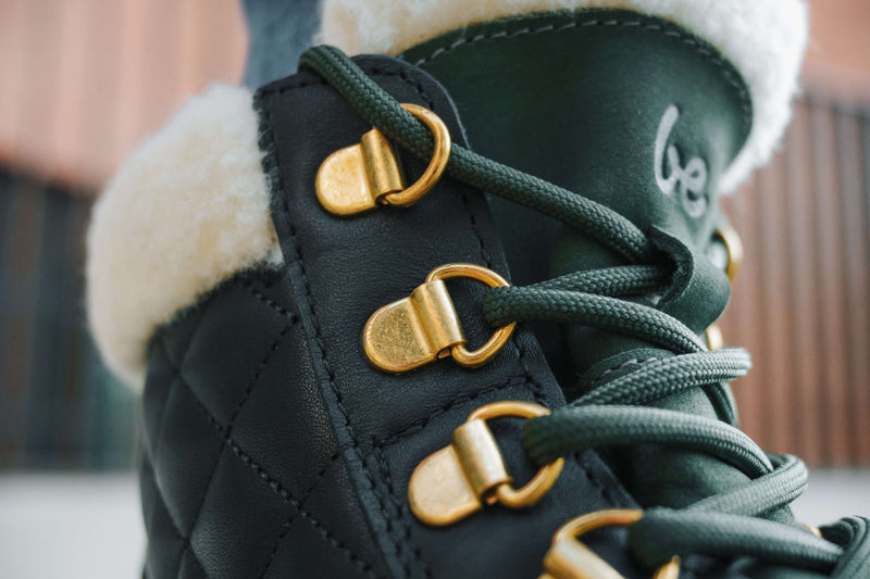 Load image into Gallery viewer, Eco-friendly Barefoot Boots Be Lenka Olivia - Black & Dark Green