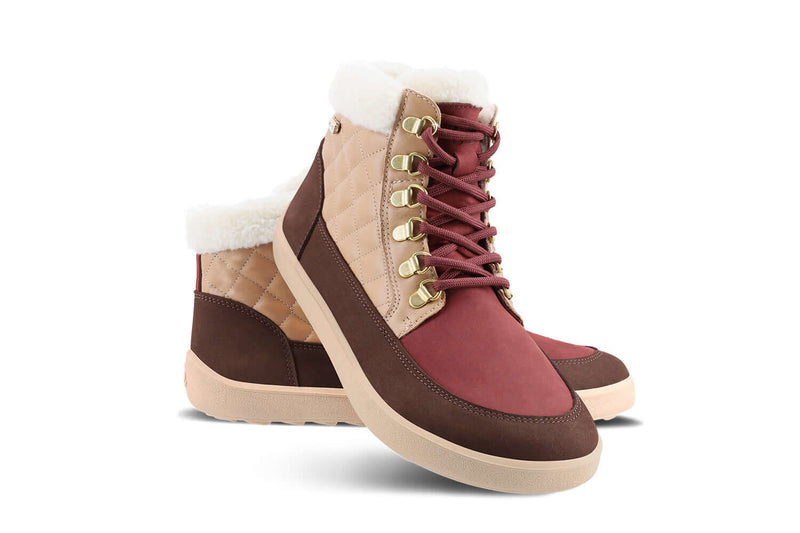 Load image into Gallery viewer, Eco-friendly Barefoot Boots Be Lenka Olivia - Brown & Burgundy