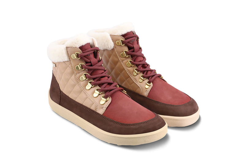 Load image into Gallery viewer, Eco-friendly Barefoot Boots Be Lenka Olivia - Brown & Burgundy