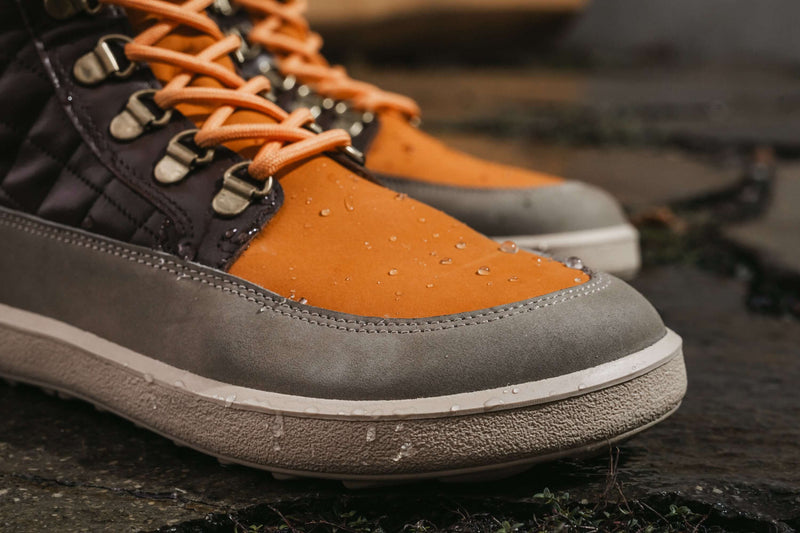 Load image into Gallery viewer, Eco-friendly Barefoot Boots Be Lenka Olivia - Taupe, Dark Brown & Orange