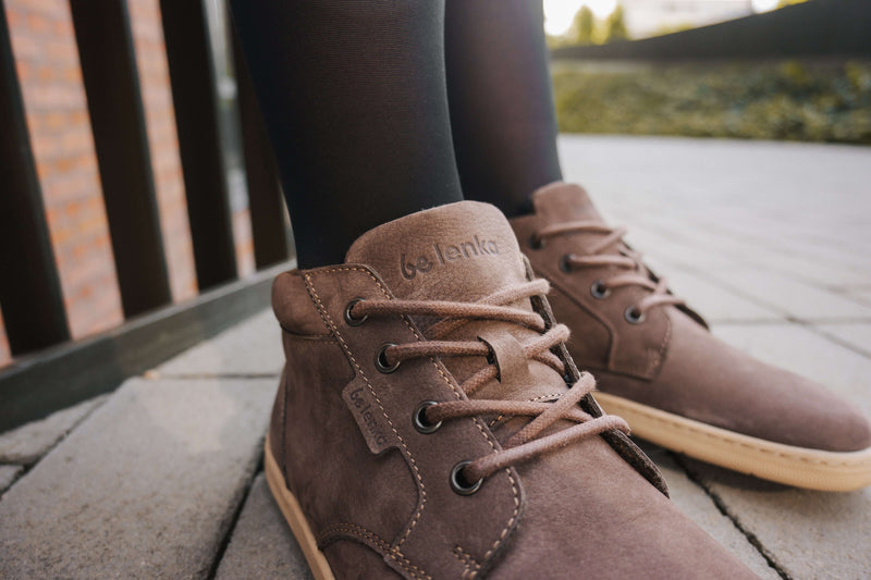 Load image into Gallery viewer, Barefoot Shoes - Be Lenka - Synergy - Fleece - Chocolate & Beige