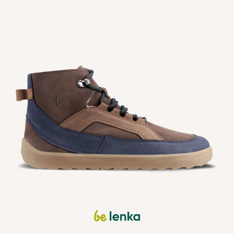 Load image into Gallery viewer, Eco-friendly Barefoot Boots Be Lenka York - Brown & Navy