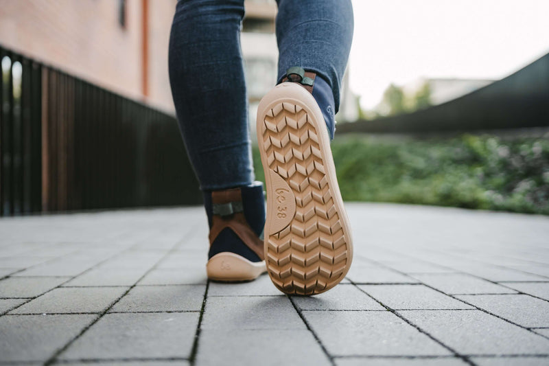 Load image into Gallery viewer, Barefoot Boots Be Lenka York - Navy, Brown & Beige