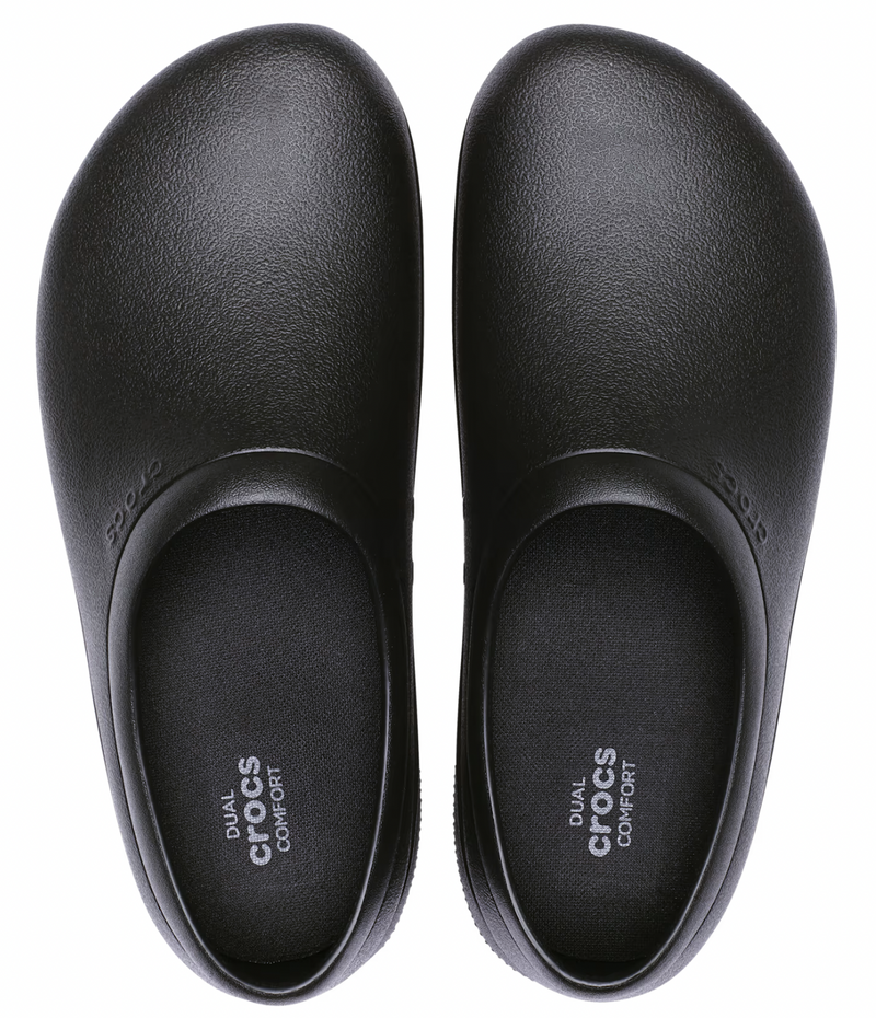 Load image into Gallery viewer, Crocs Mens On-The-Clock Work Slip-On Waterproof Slip-Resistant - Black