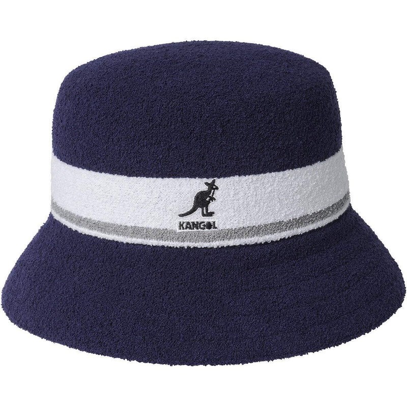 Load image into Gallery viewer, Kangol Bermuda Stripe Bucket Hat Casual Camping Fishing Cap - Navy Blue