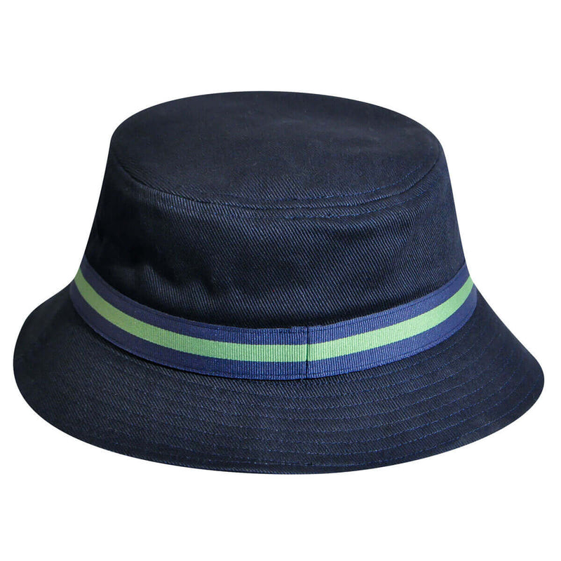 Load image into Gallery viewer, Stripe Lahinch Bucket Hat Summer Sun Protection Winter Fishing Cap Navy - Small