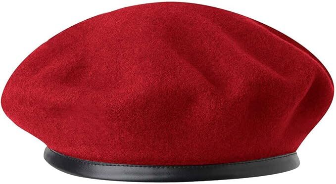 Load image into Gallery viewer, KANGOL Wool Monty Beret French Hat Military Cap in Red