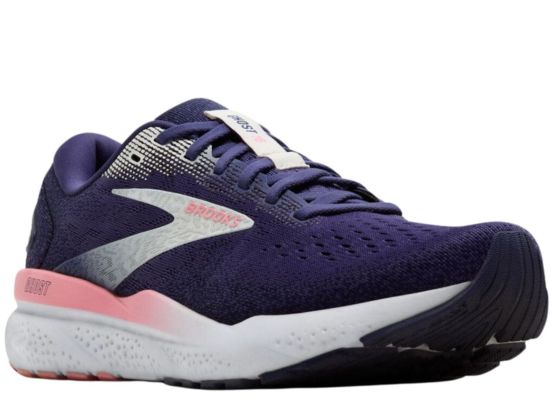 Load image into Gallery viewer, Womens Brooks Ghost 16 Running Shoes in Blue Ribbon/Dianthus – Size 7.5