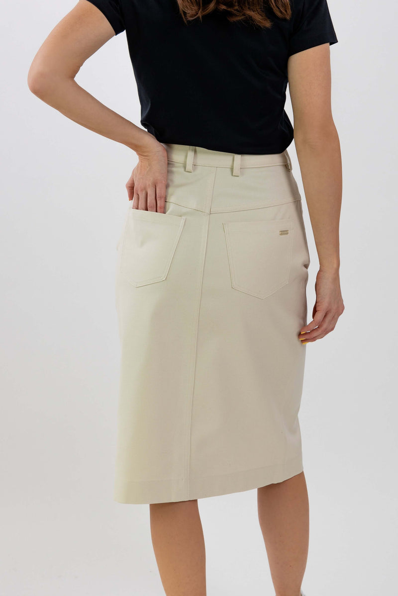 Load image into Gallery viewer, Women's Midi Skirt Be Lenka Essentials - Creme