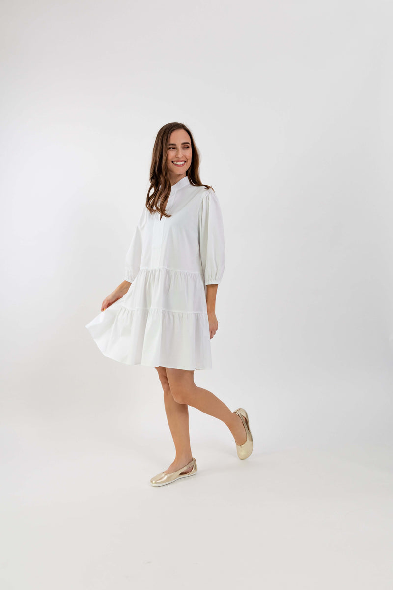 Load image into Gallery viewer, Women's Shirt Dress Be Lenka Essentials - White
