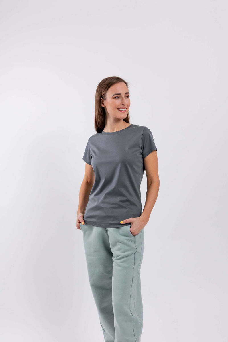 Load image into Gallery viewer, Women's Round Neck t-shirt Be Lenka Essentials - Grey
