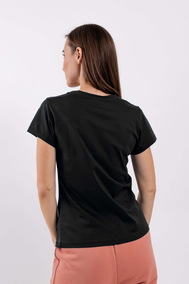 Load image into Gallery viewer, Women's Round Neck t-shirt Be Lenka Essentials - Jet Black
